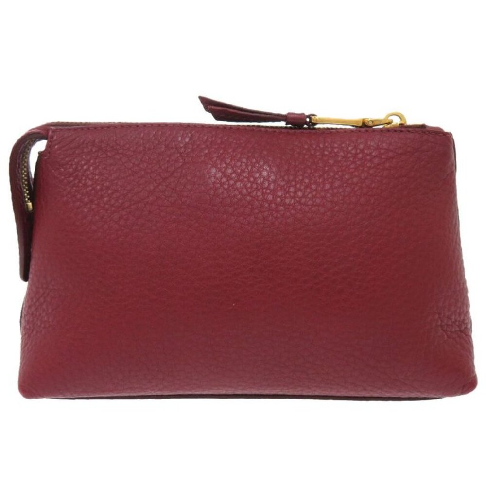 Prada Leather Bold Gold Hardware Pouch Bag 1302 - Picture 2 of 7